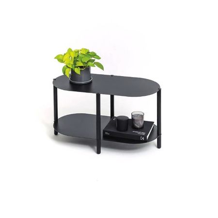 Mesita Ratona Iron DS Home 80 x 37 x 40 cm Negro