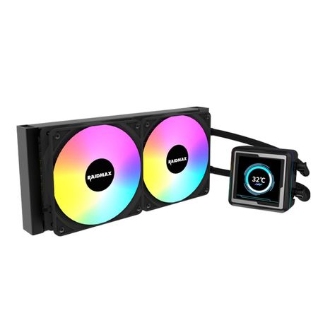 Water Cooler CPU Raidmax LM240 RGB LCD Display Negro