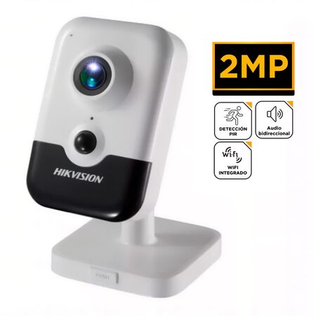 Cámara de Seguridad Ip Wifi Hikvision DS-2CD2423G0-IW 1080p De Interior 2mpx 2,8mm Audio