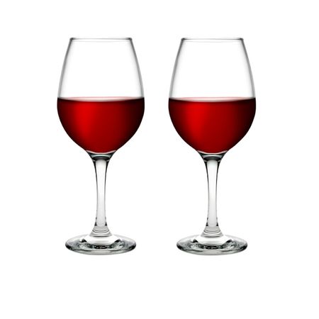 Set X 2 Copa Vino Tragos Vidrio Pasabahce Amber 