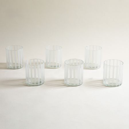 Set x 6 vasos bajos Bihar White