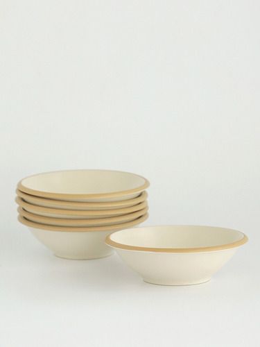 Set Bowl 6 Piezas Porcelana Hampshire Beige 19 Cm - Vista 1