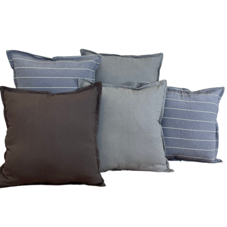 Combo 5 almohadones Tusor 50x50 Diseño B