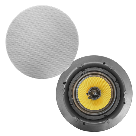 Parlantes Bafles Techo Montaje Funcional Blanco 6 Pulgada X2