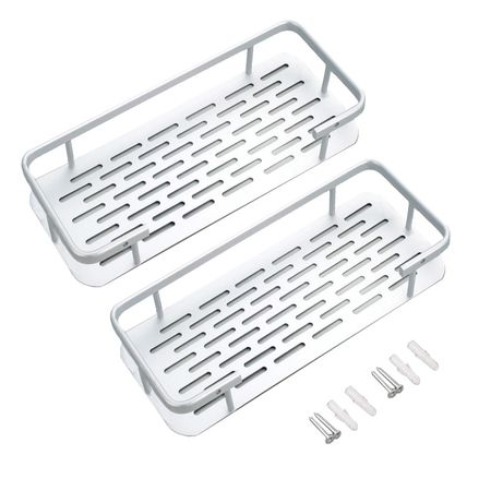 Set x2 de Estantes de Baño Rectangular Gadnic Apto Ducha