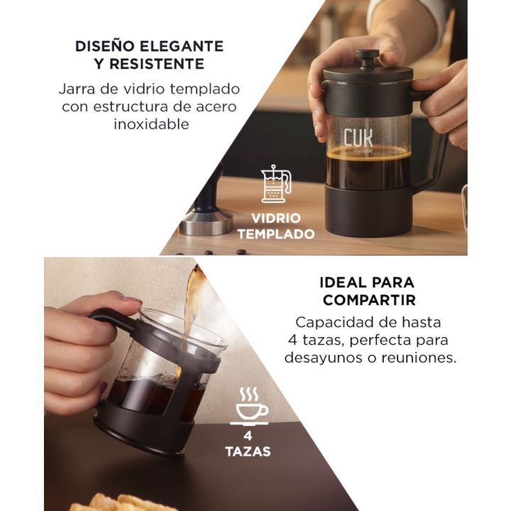 Cafetera Manual Prensa Francesa Gadnic - Vista 4