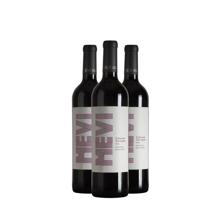 Vino Tinto Mevi Cabernet Sauvignon 750 ml Caja x 3