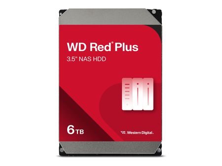 Disco duro interno Western Digital 6TB 3.5" RED PLUS