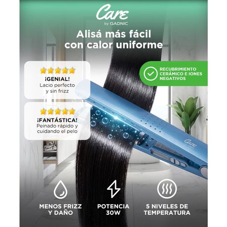 Planchita Para El Pelo Profesional Pro Titanium 2000 Gadnic 30W