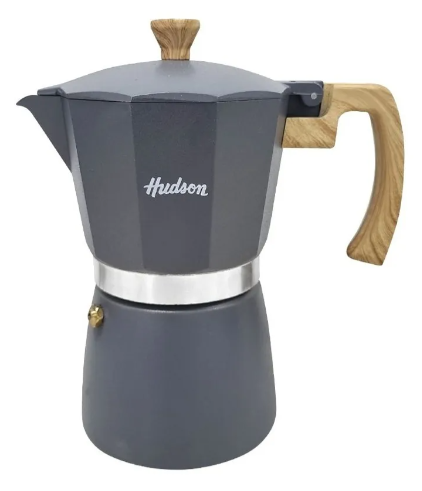 Cafetera Hudson tipo italiana GRIS - Vista 1
