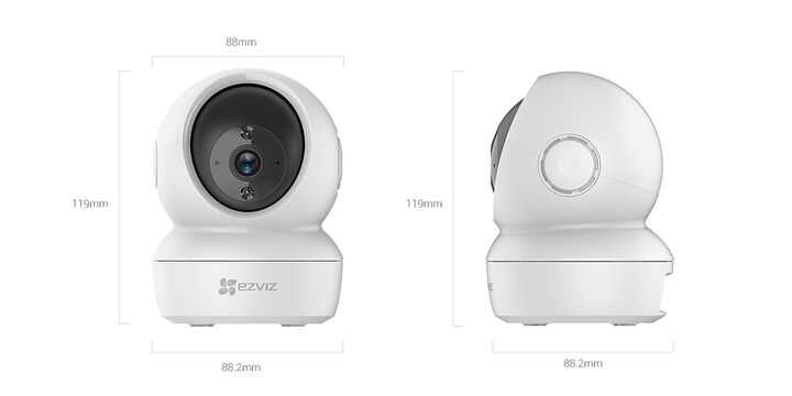 Camada Seguridad Domo 360º Ezviz C6N PRO 2K, Wi-Fi - Vista 2