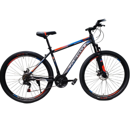 BICICLETA AERO BIKE – MODELO VENTORODADO 29 21 VELOCIDADES DISEÑO ITALIANO (NEGRO- NARANJA) - Vista 1