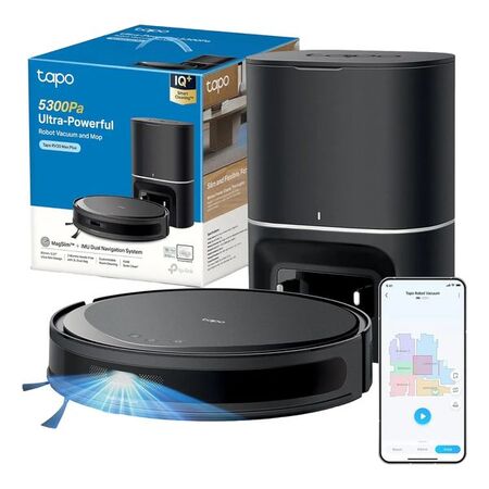 ASPIRADORA TP-LINK RV20 MAX PLUS ROBOT TRAPEA DESCARGA AUTOMATICA