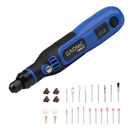 Mini Torno Inalámbrico Gadnic Roty 3,6 V + Brocas