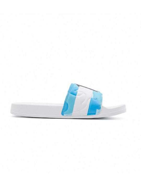 Ojotas Bagunza Messi 10 Titular Kids Niños Moda Blanco - Vista 2