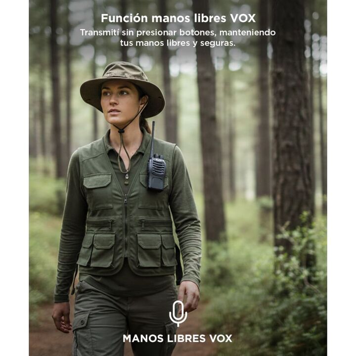 Handy Baofeng BF-888S 5w 16CH UHF Hasta 10km + 2 Baterías y Manos Libres - Vista 5