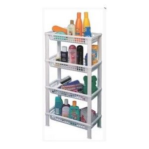 Estanteria Organizador 4 Estantes plastico color Blanco