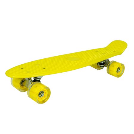 Patineta con Luces F-104 Bebitos Amarillo