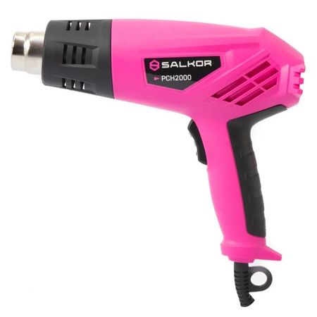 PISTOLA DE CALOR SALKOR ROSA 2000W-5 ACC (601.PCHR2000)