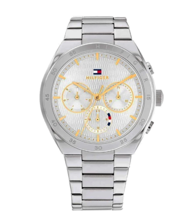 RELOJ ANALÓGICO TOMMY HILFIGER - CAJA CUARZO PLATEADO MALLA ACERO INOX PLATEADO (RTH0707)