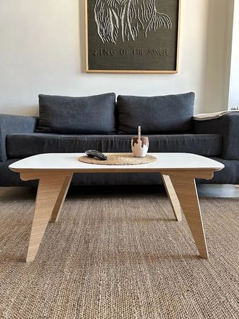 Mesa Ratona Bali Color Blanco Y Roble