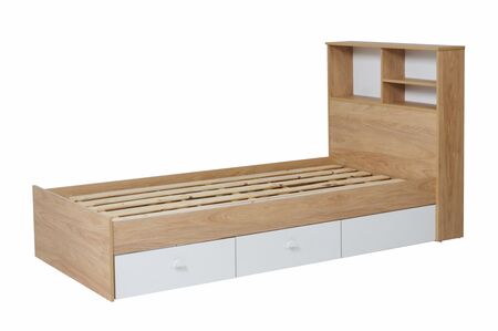 CAMA ECOPACK RICCHEZZE 1PL REPISA 2C HICKORY/BLANCO (30309156)