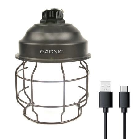 Luz de Camping Farol Retro Gadnic BT-PL4089 Recargable Impermeabilidad IPX3