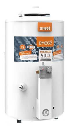 Termotanque a Gas Emege 50 Lt TTQ50EM  Conexión Superior