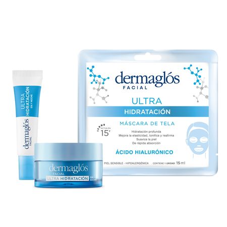 Dermaglos Set Ultra Hidratacion Facial Con Mascara de Tela