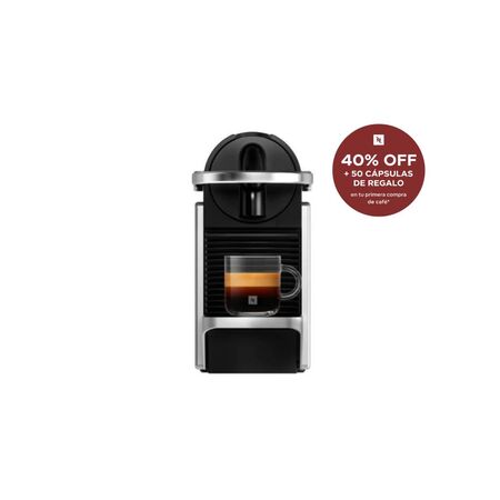 Cafetera Nespresso Pixie Silver Curva D62-AR-SI-NE