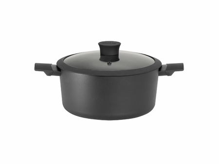 Cacerola Olla 24cm Aluminio Antiadherente Daily Hudson Day04 Negro