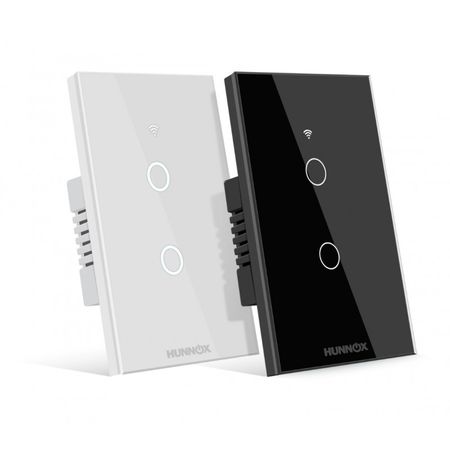 Tecla Hunnox Smart Tactil 2 Canales Blanco
