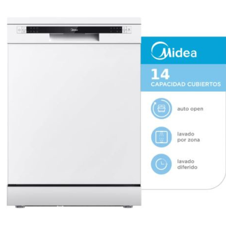 Lavavajillas 14 Cubiertos De-314war1 Blanco Midea