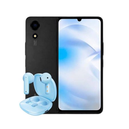 Combo Honor Choice T10 4+64GB Negro + TWS Dekkin Flat Light Blue