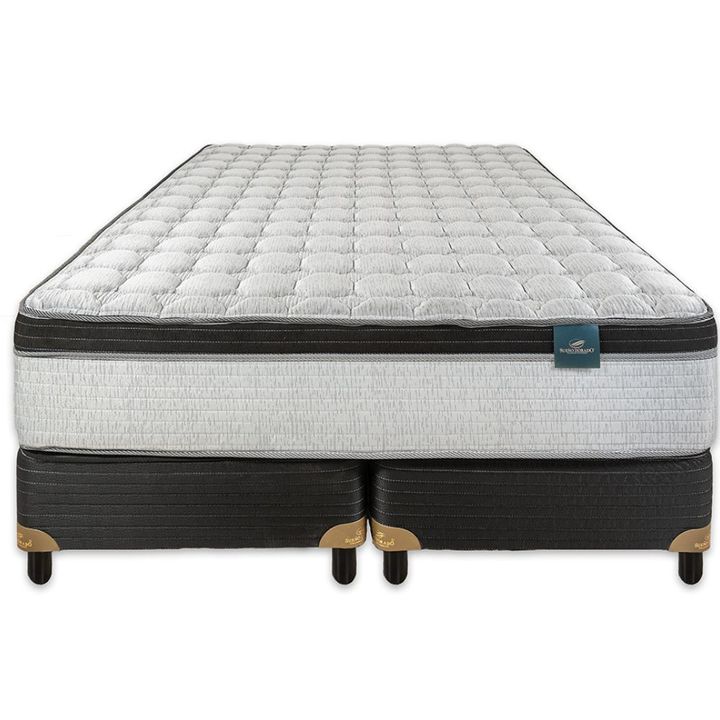 Conjunto Sommier y Colchón Sueño Dorado Doha Queen Size (160x200 cm) - Resortes Pocket - Vista 1