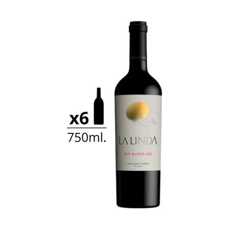 Vino Tinto La Linda Red Blend Caja x 6