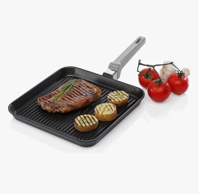 Bifera Antiadherente 24cm Tio Tito Aluminio Fundido S/ Pfoa Gris