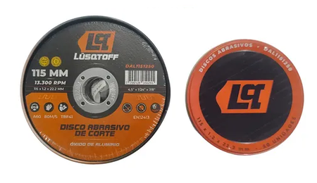 Pack X50 Discos De Corte Abrasivos Lusqtoff Dal1151250 115mm