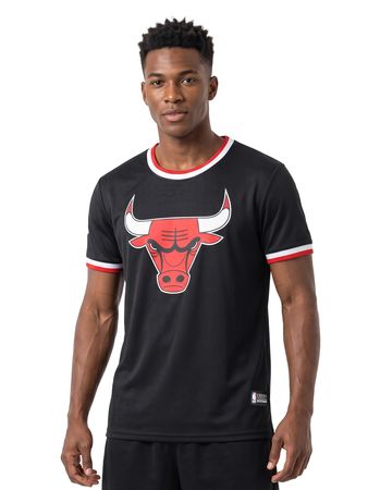 Camiseta Fanatics NBA Chicago Bulls Primary Logo Team Hombre Básquet Negro