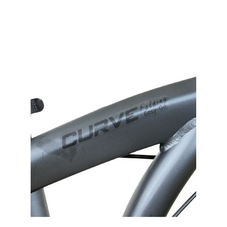 Bicicleta Plegable Raleigh Curve / Negro / Cuadro de aluminio / Frenos a disco mecanico / 6Vel. / Rodado 20".