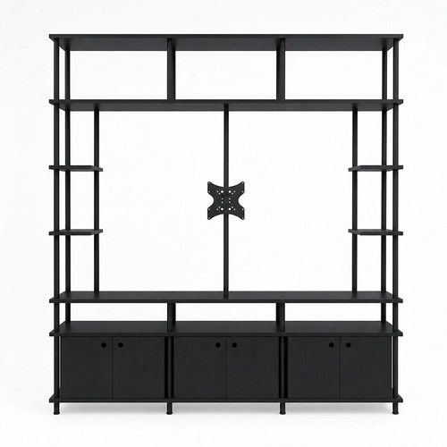 Rack de TV Industrial DS Home 192 x 30 x 210 cm Total Negro - Vista 1