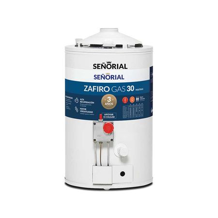 Termotanque a Gas Señorial 30 Lt TSZ30 Conexión Superior-Inferior
