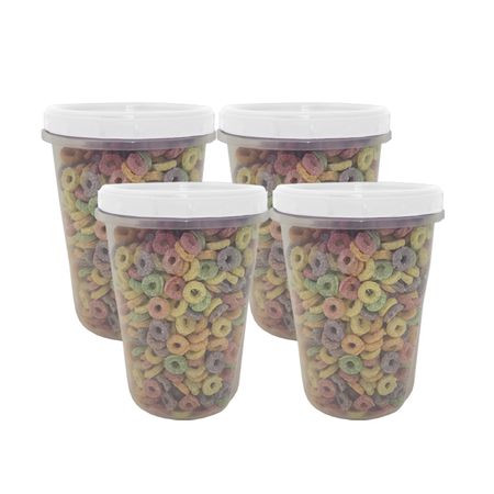 4 Tarros Contenedores Ring Star 1900ml Colombraro