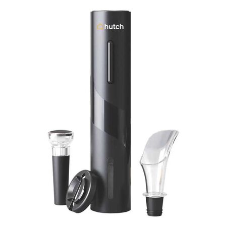 Sacacorchos Eléctrico Hutch - C/Accesorios Tapon y Pico Vertedor Negro SACACORCHOS-HUTCH