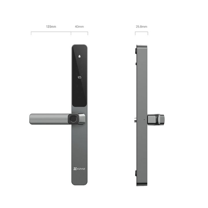 Cerradura Ezviz DL06 Smart Home Huella Gris - Vista 3
