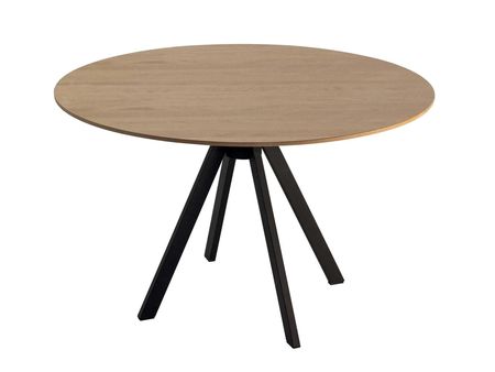 Mesa Nilo Redonda - Negro mate Ø1100x830mm SILCAR - MNILO