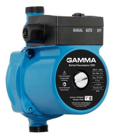 Bomba Presurizadora Gamma G2790AR 0.2 HP 2800 Rpm 