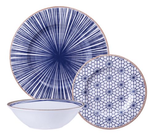Juego De Platos Abstratta Tramontina Porcelana 12 Piezas - Vista 1