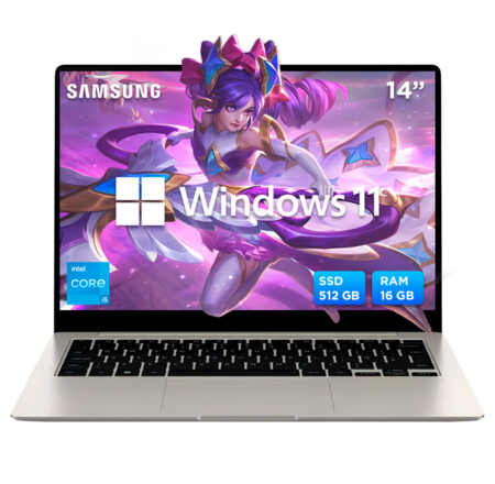 Notebook Samsung Galaxy Book3 Pro i5 RAM 16 GB SSD 512 GB Pantalla AMOLED 14”