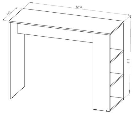 Barra Desayunador Dielfe Dec120 Blanco